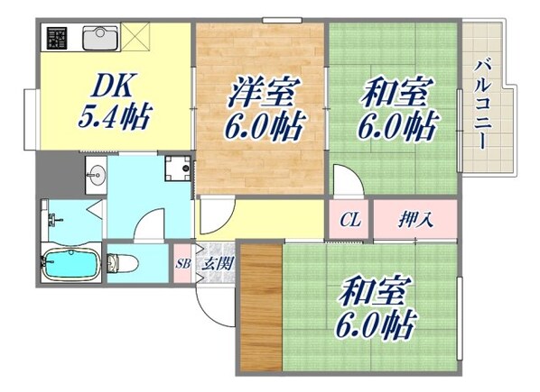 キララハイツの物件間取画像